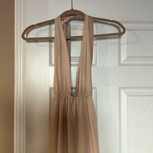 PRETTY LITTLE THING FLOWY MAXI DRESS WITH BODYSUIT